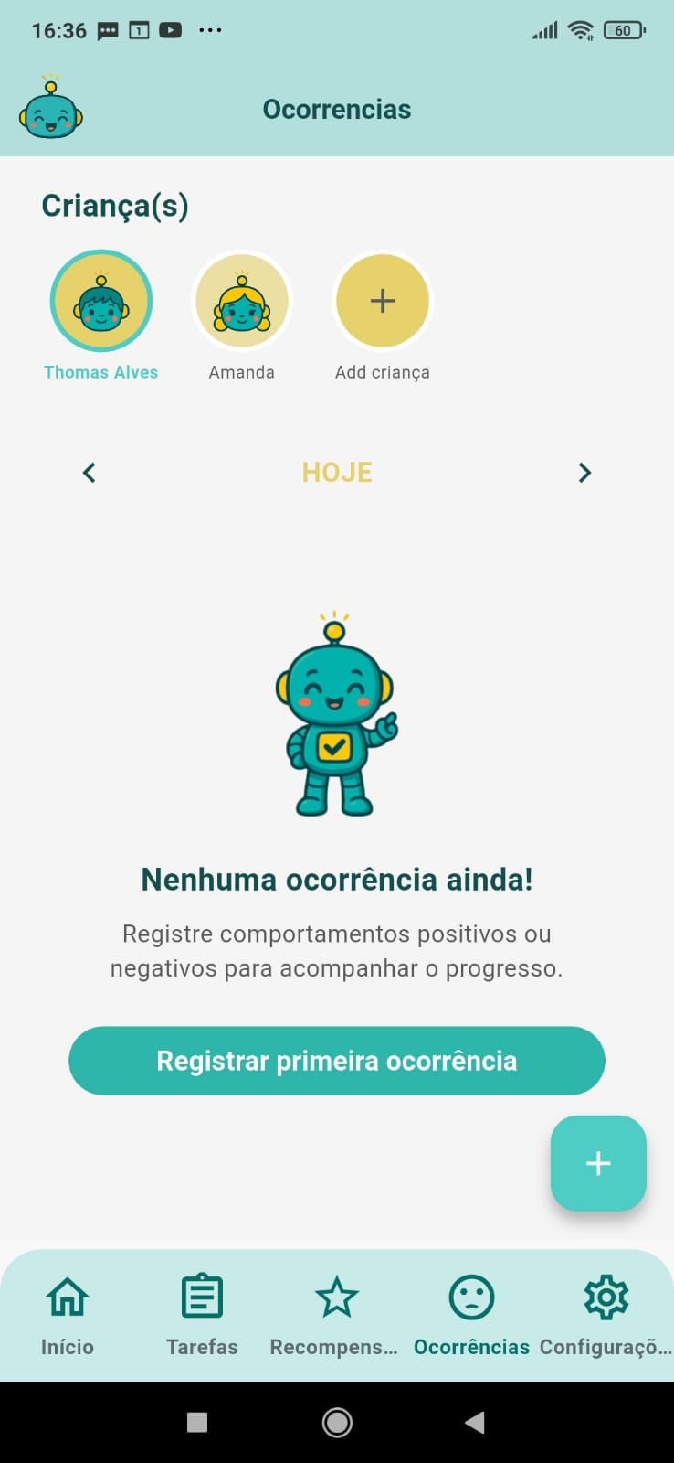 Ocorrências do Feito!