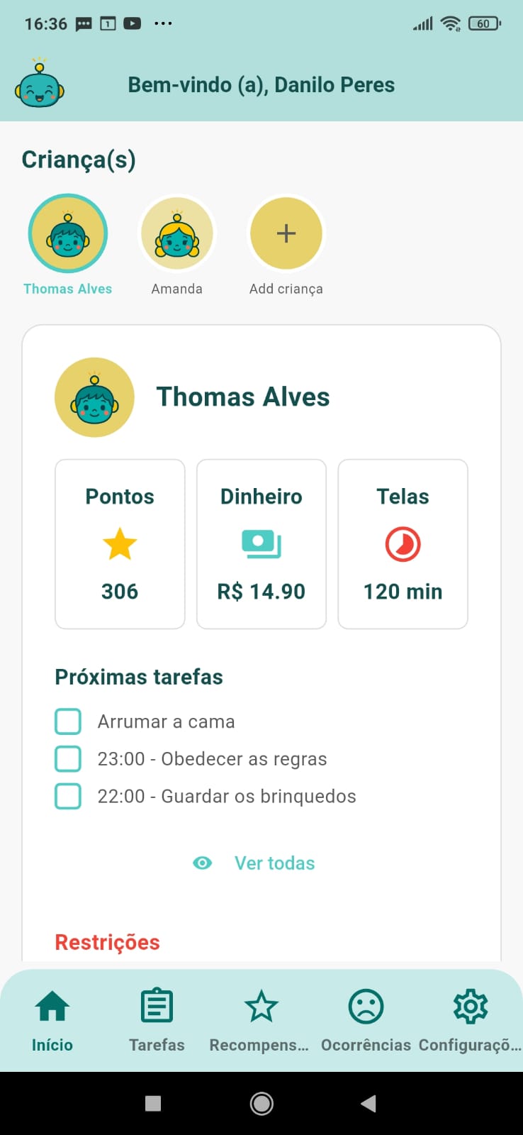 Dashboard do Feito!